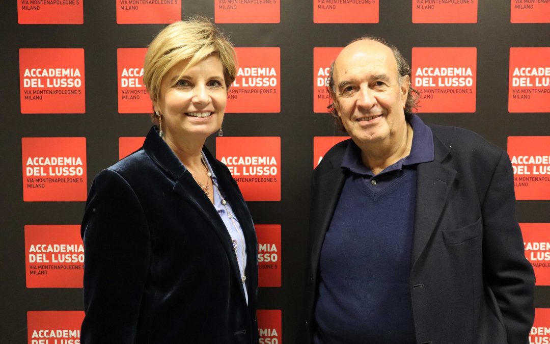 Accademia Del Lusso e Aisbe inaugurano i seminari su Moda e Bellezza: dialogo tra il professor Stefano Zecchi e Sabina Belli, AD Pomellato