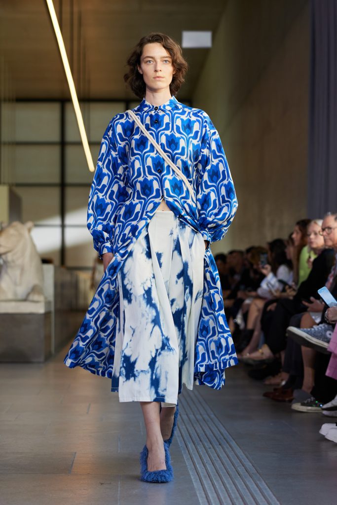 collezione Primavera/Estate 24 ODEEH, presentata alla Berlin Fashion Week