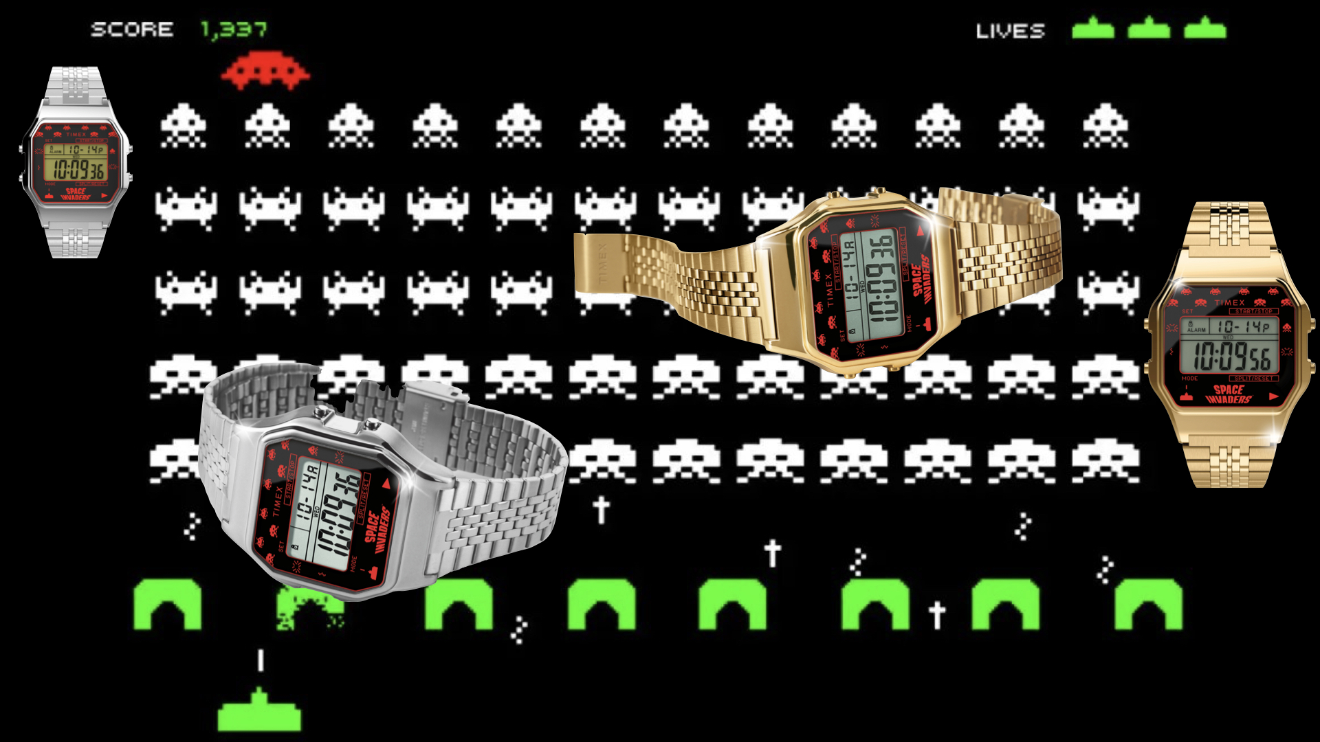 Timex x Space Invaders