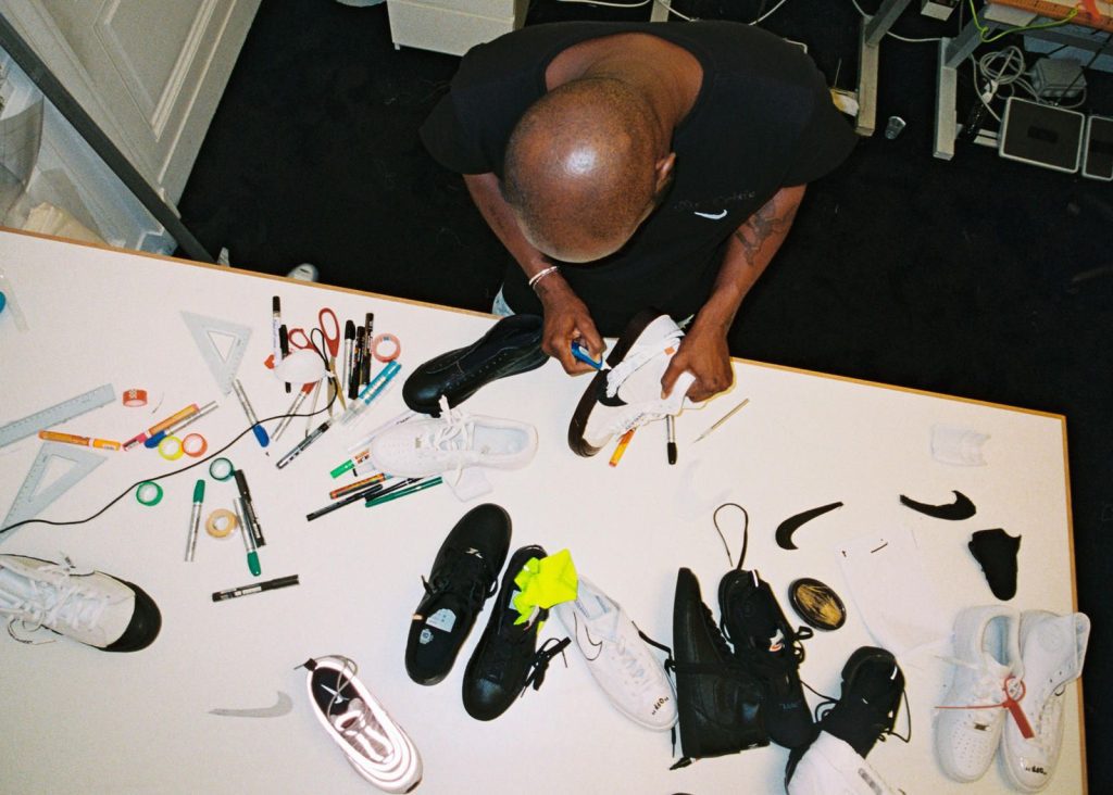 Helvetica off white