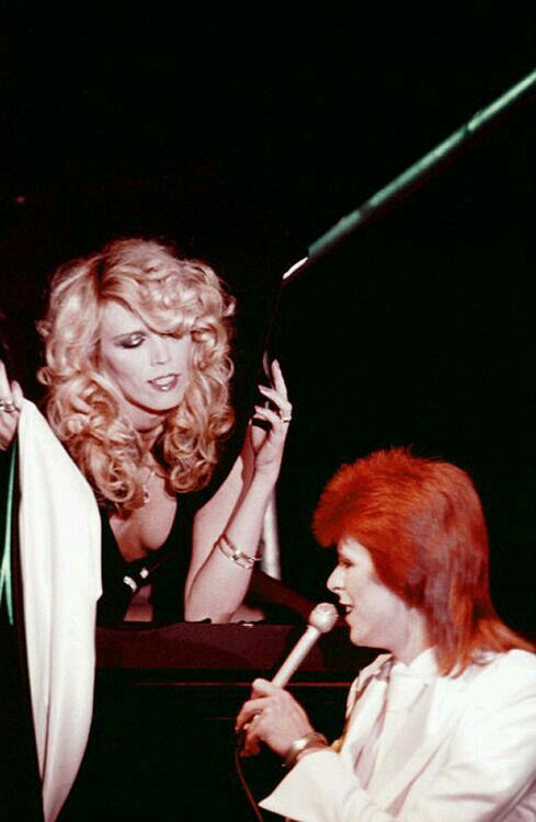 Amanda Lear e David Bowei