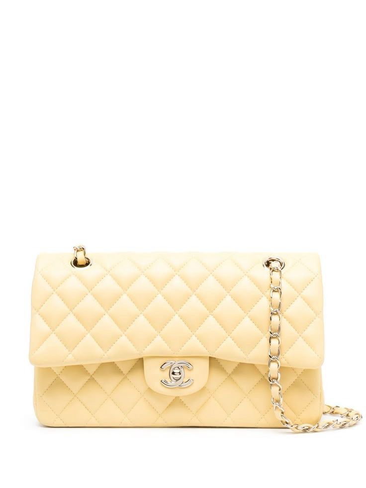 chanel classic flap gialla