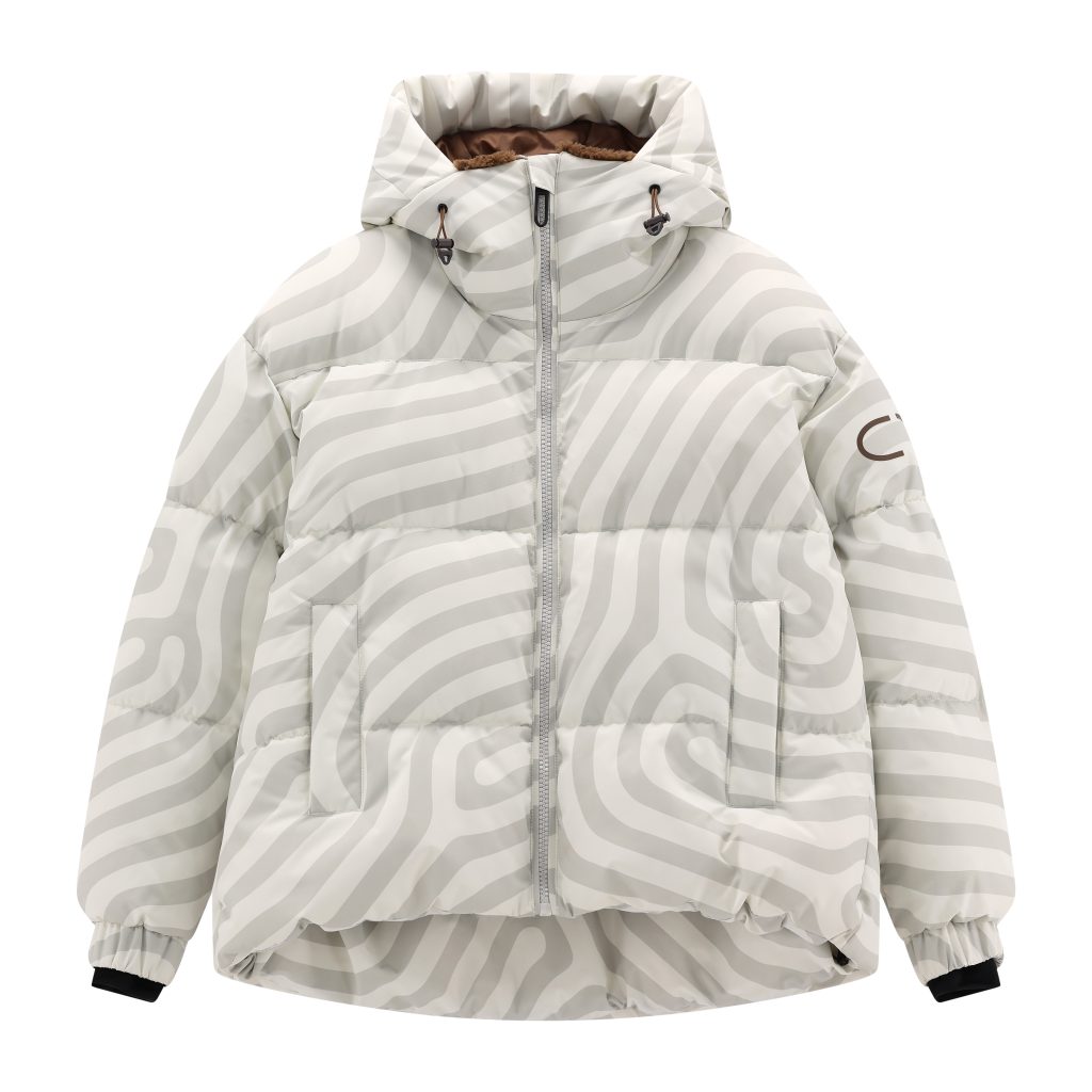 Bomber di CMP con stampa camouflage in bianco e grigio. 