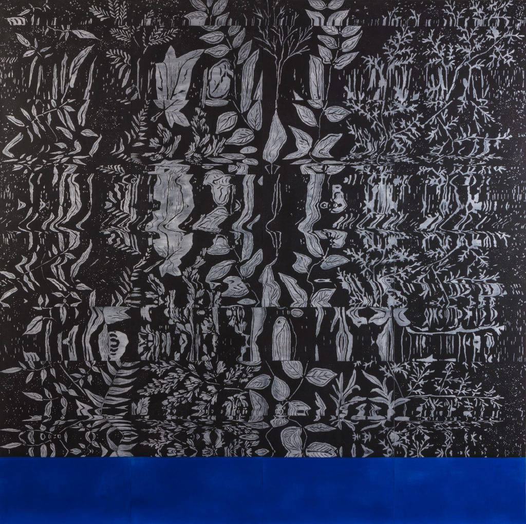 Stampa "Mostro Nostro" ideata da Fabscarte per la capsule collection insieme a deepmoss presentata per la stagione FW25
