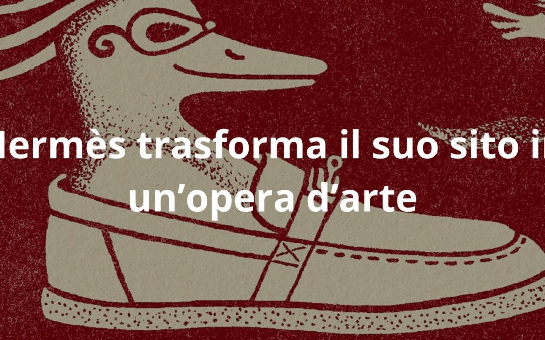 Hermès trasforma il suo sito in un’opera d’arte