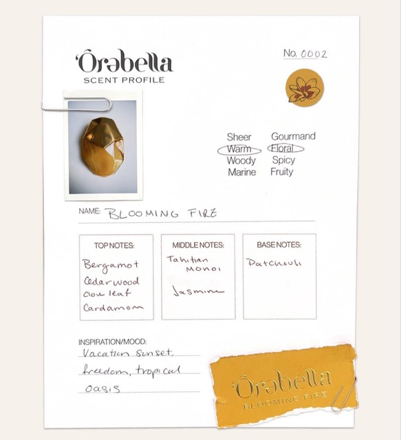 blooming fire orebella profumo