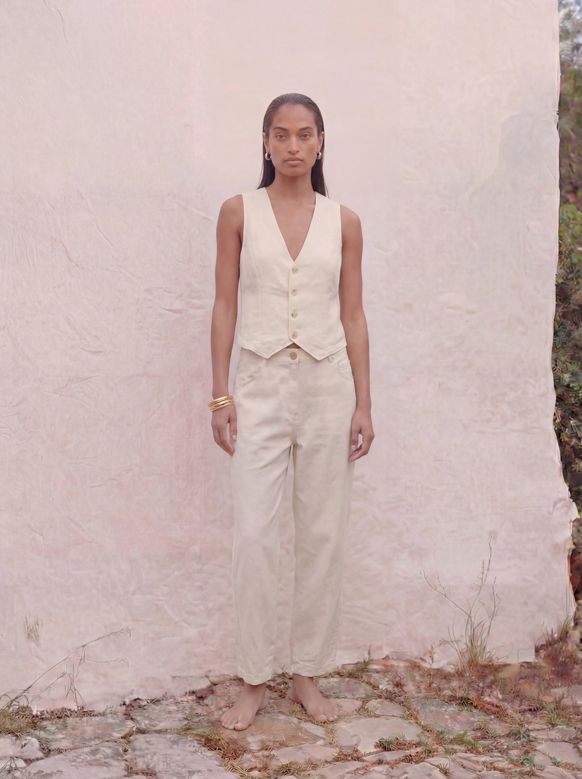 completo a due pezzi pantalone lungo e gilet