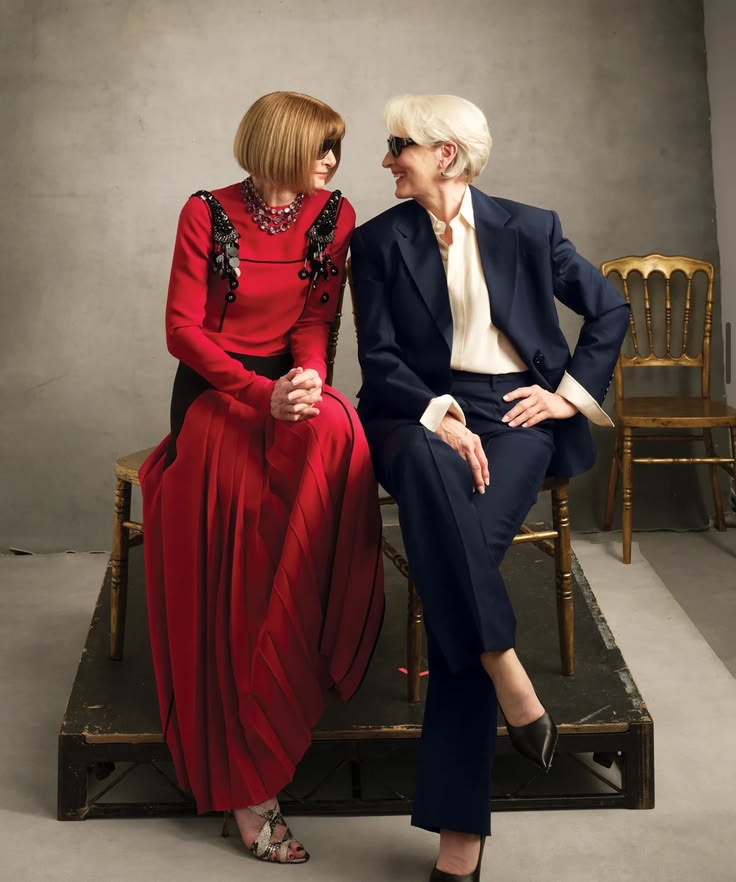 Anna Wintour e Meryl Streep per Vogue America
