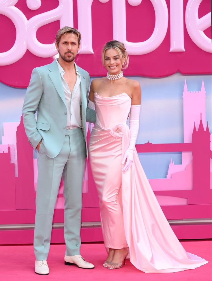 Margot Robbie e Ryan Goslin alla Premiere di Barbie movie