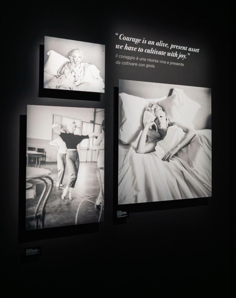 Fotografie iconiche di Marilyn Monroe esposte al Mudec di Milano.