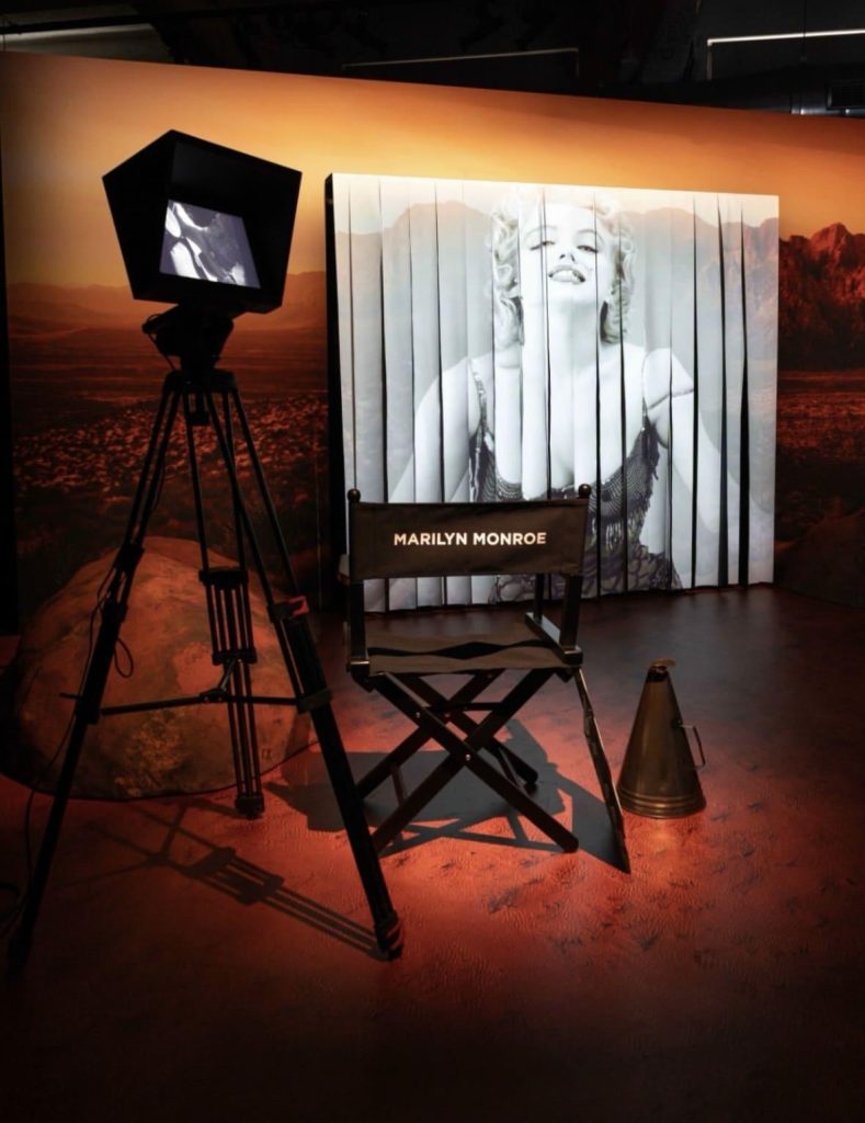 Fotografia  di Marilyn Monroe esposta al Mudec di Milano.