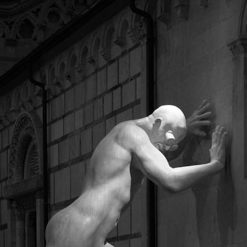 Emanuele Giannelli Mr Arbitrium scultura bronzo