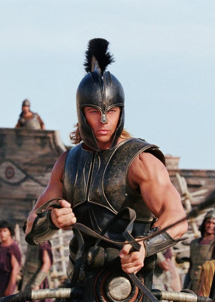 Brad Pitt in Troy movie 2004