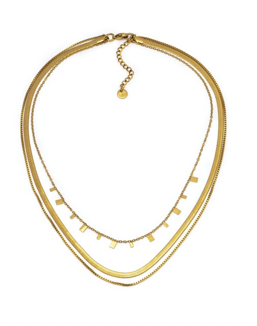 collana 3 catene mix linea essential vestopazzo