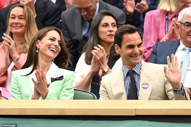 Principessa Kate e Federer nella Royal Box