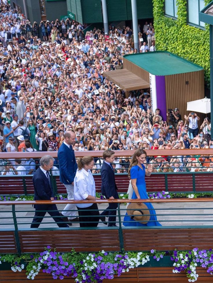 La Famiglia reale al Centre Court