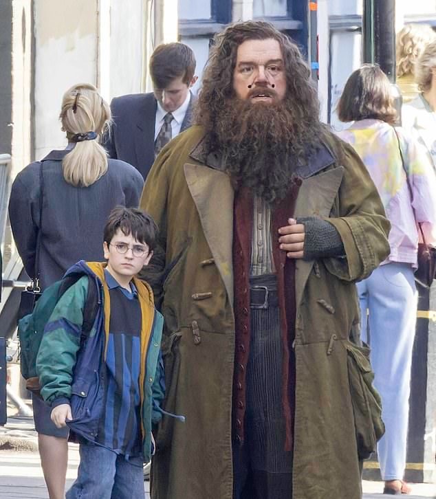 Harry and Hagrid nella serie Harry Potter