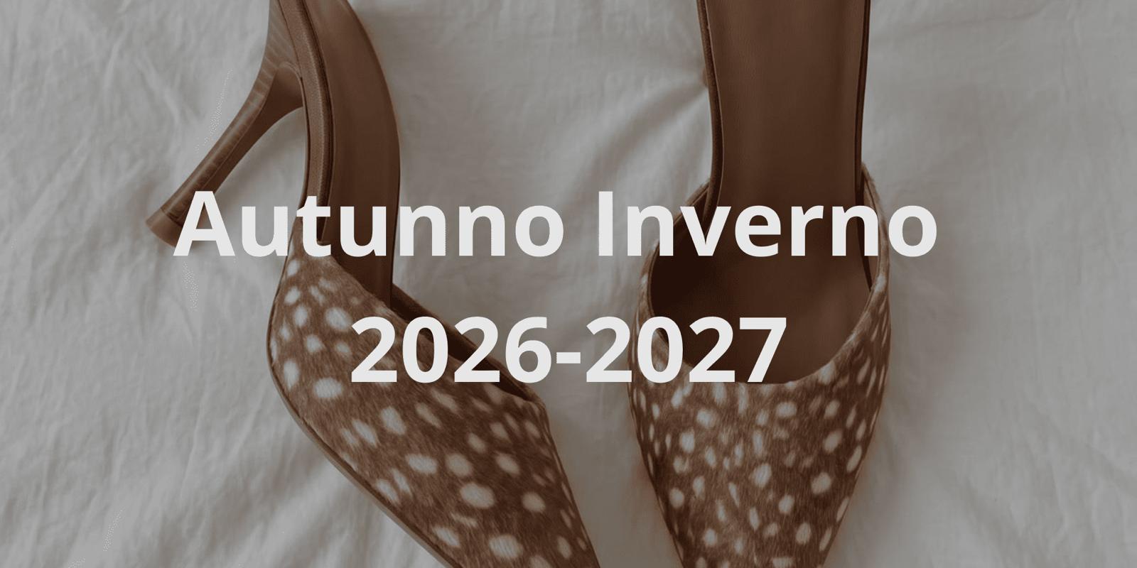 Scarpe con stampa cerbiatto per l’Autunno Inverno 2026-2027